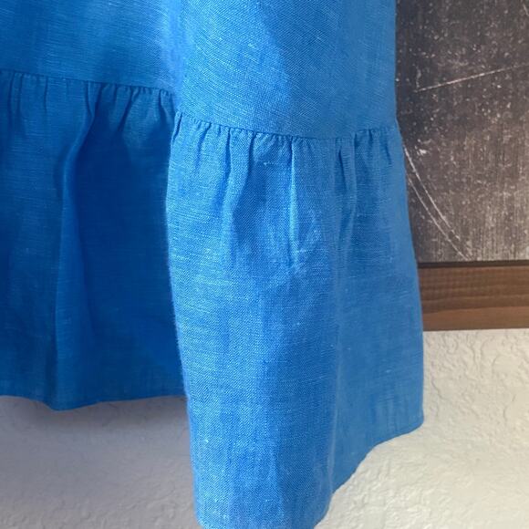 NWOT Lilly Pulitzer Linley Linen Coverup Button Up Shirt Dress Size Large - Picture 11 of 13